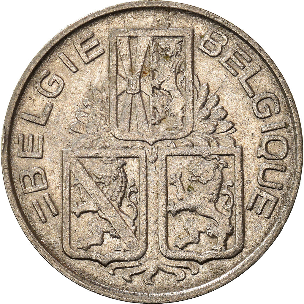 Moeda, Bélgica, Léopold III, Franc, 1940, EF(40-45), Níquel, KM:120