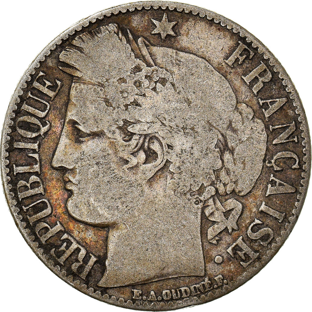 Coin, France, Cérès, Franc, 1881, Paris, VF(20-25), Silver, KM:822.1