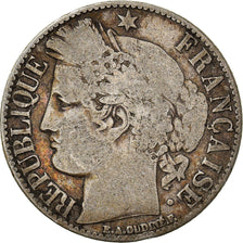 Coin, France, Cérès, Franc, 1881, Paris, VF(20-25), Silver, KM:822.1