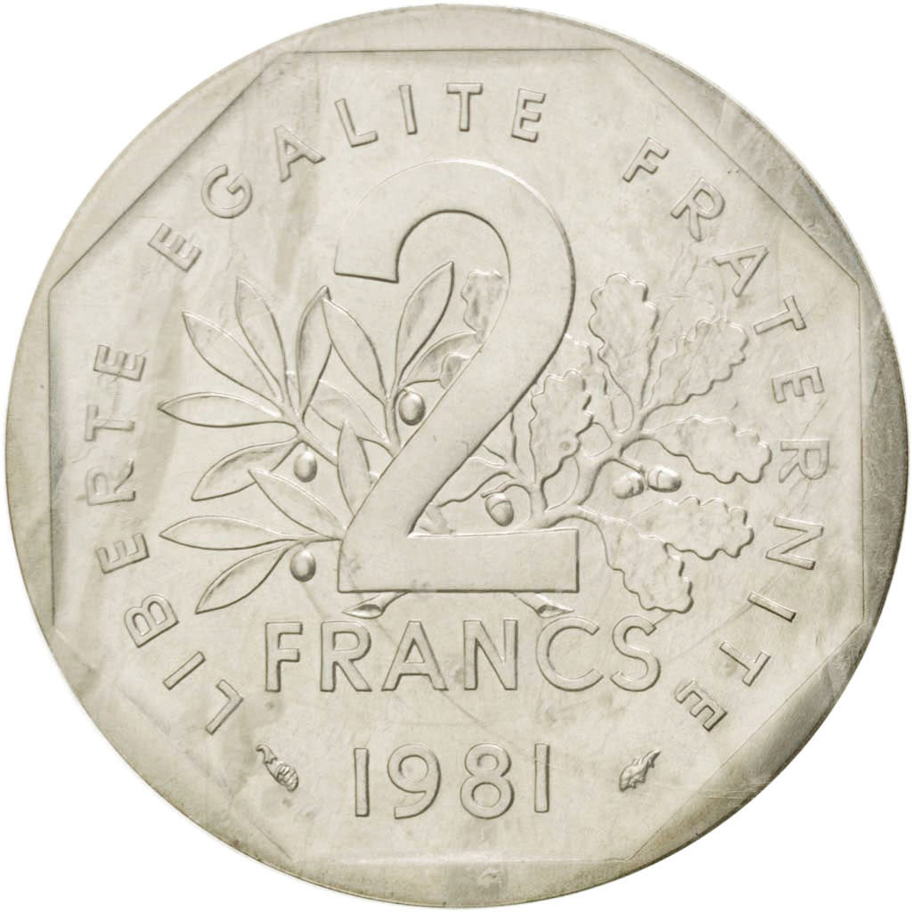 Monnaie, France, 2 Francs, 1981, FDC, Argent, KM:P704, Gadoury:123.P2