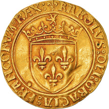 Monnaie, France, Charles VIII, Écu d'or au soleil, 1483-1498, Paris, TTB+, Or