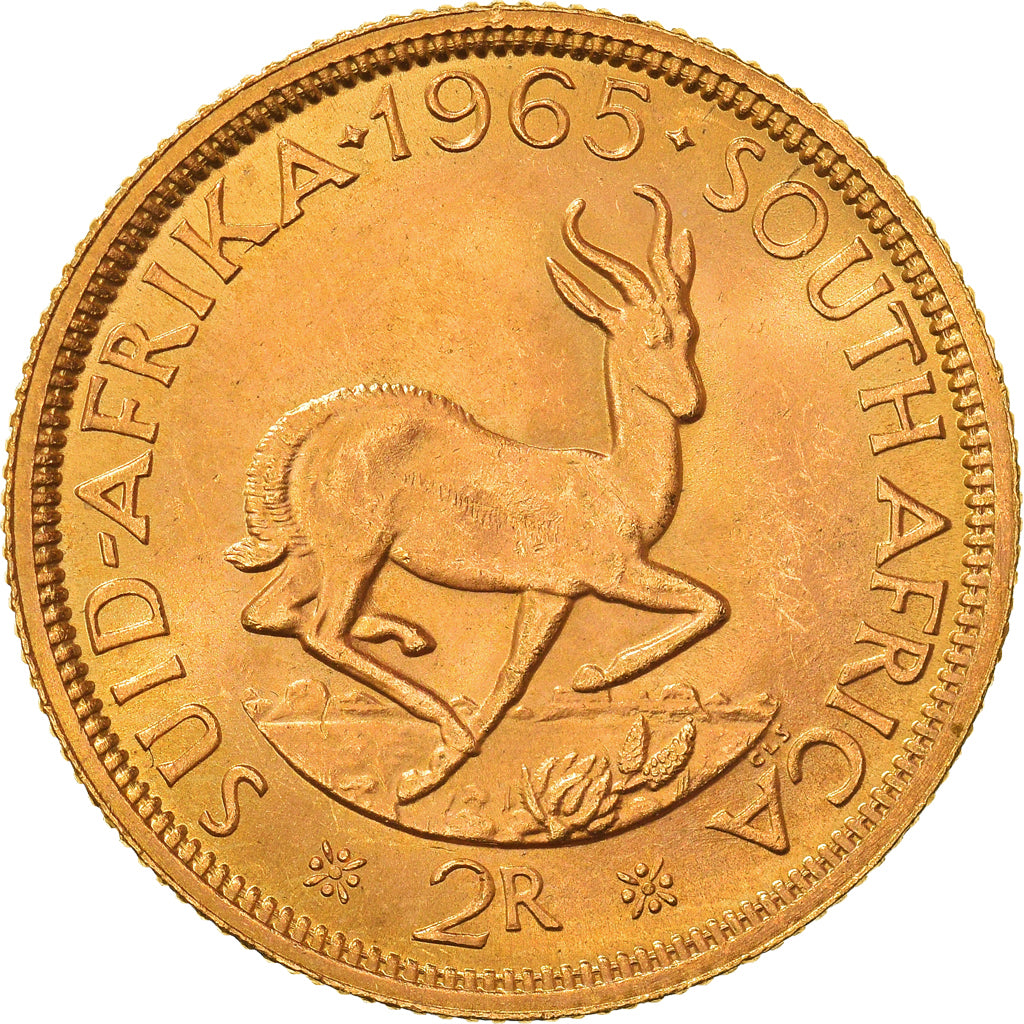 Monnaie, Afrique du Sud, 2 Rand, 1965, SUP, Or, KM:64