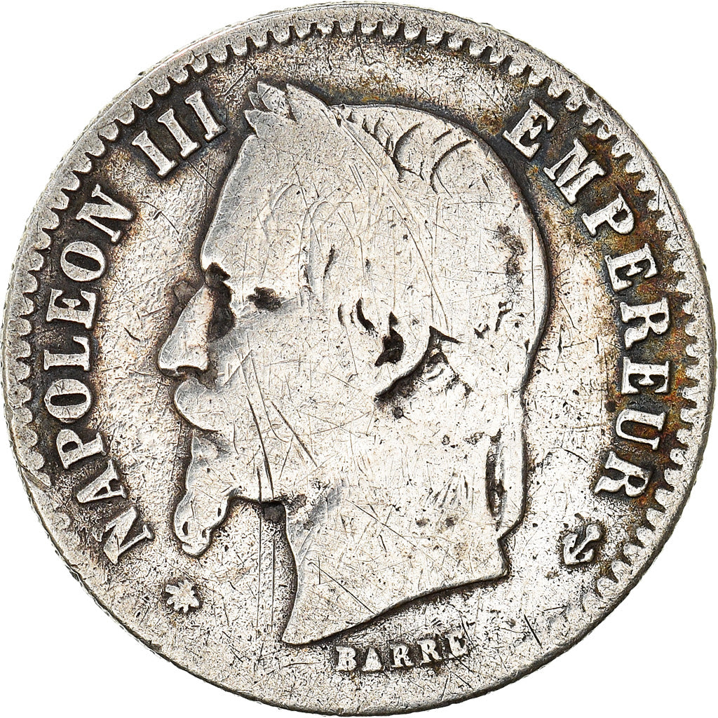 Coin, France, Napoléon III, 50 Centimes, 1867, Paris, VF(20-25), Silver