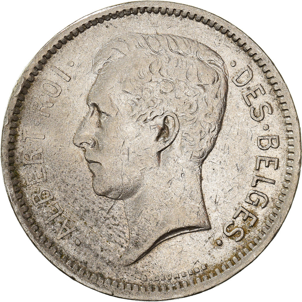 Coin, Belgium, Albert I, 5 Francs, 5 Frank, 1930, VF(30-35), Nickel, KM:97.1