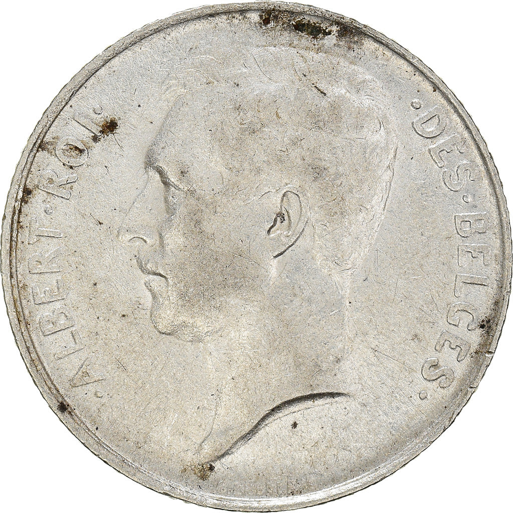 Moneda, Bélgica, Albert I, Franc, 1913, MBC, Plata, KM:72