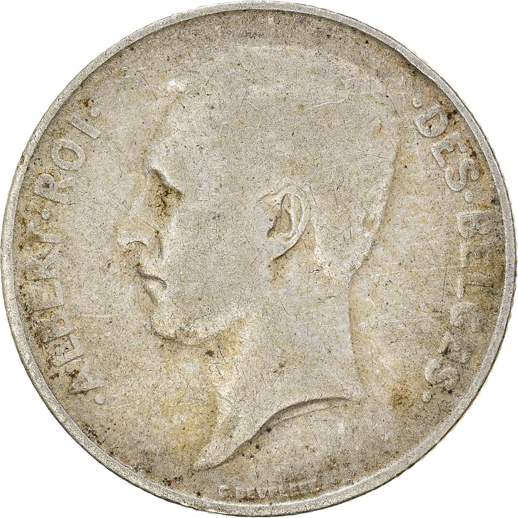 Coin, Belgium, Albert I, Franc, 1914, VF(20-25), Silver, KM:72