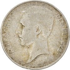 Coin, Belgium, Albert I, Franc, 1914, VF(20-25), Silver, KM:72