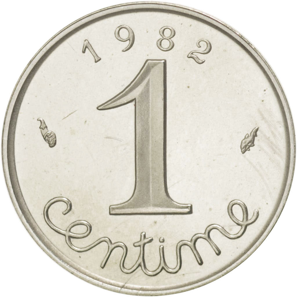 Coin, France, Centime, 1982, MS(65-70), Silver, KM:P716, Gadoury:4.P2
