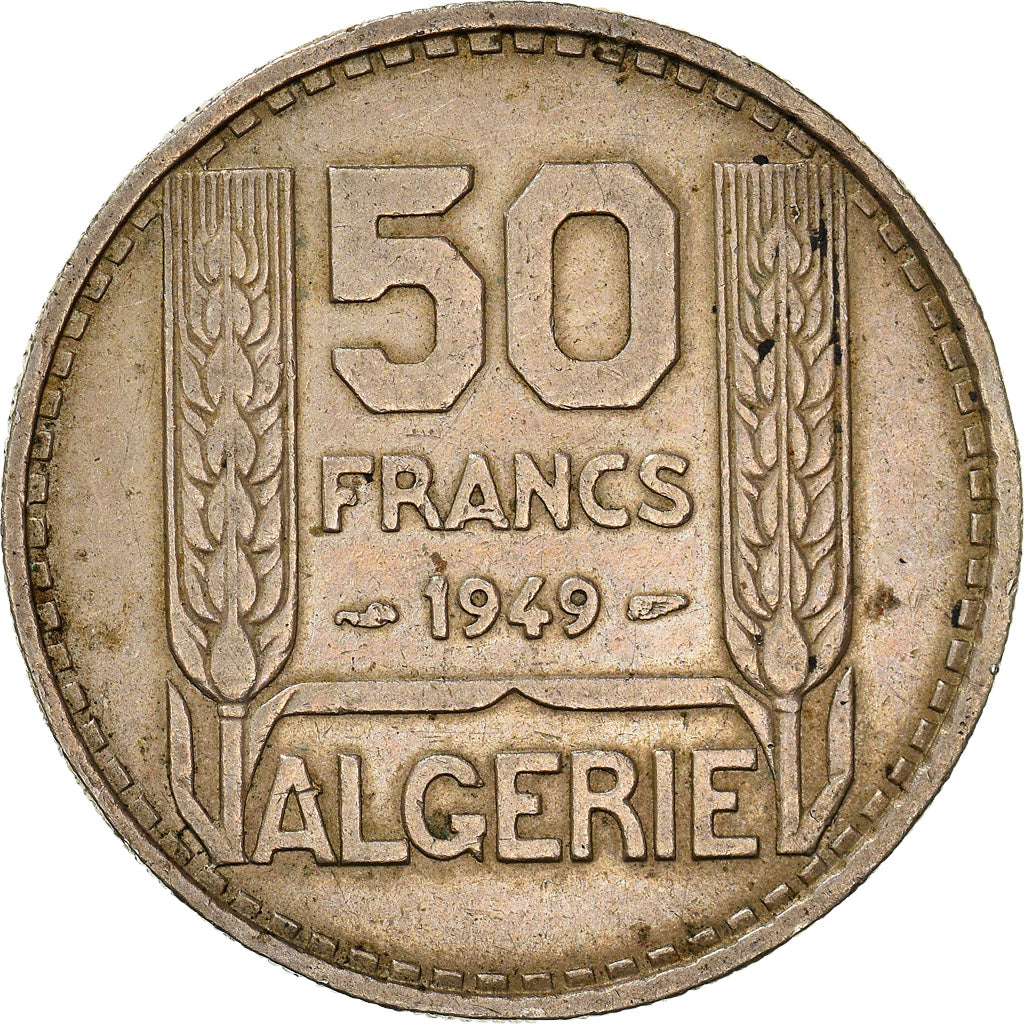 Coin, Algeria, 50 Francs, 1950, Paris, EF(40-45), Copper-nickel, KM:92