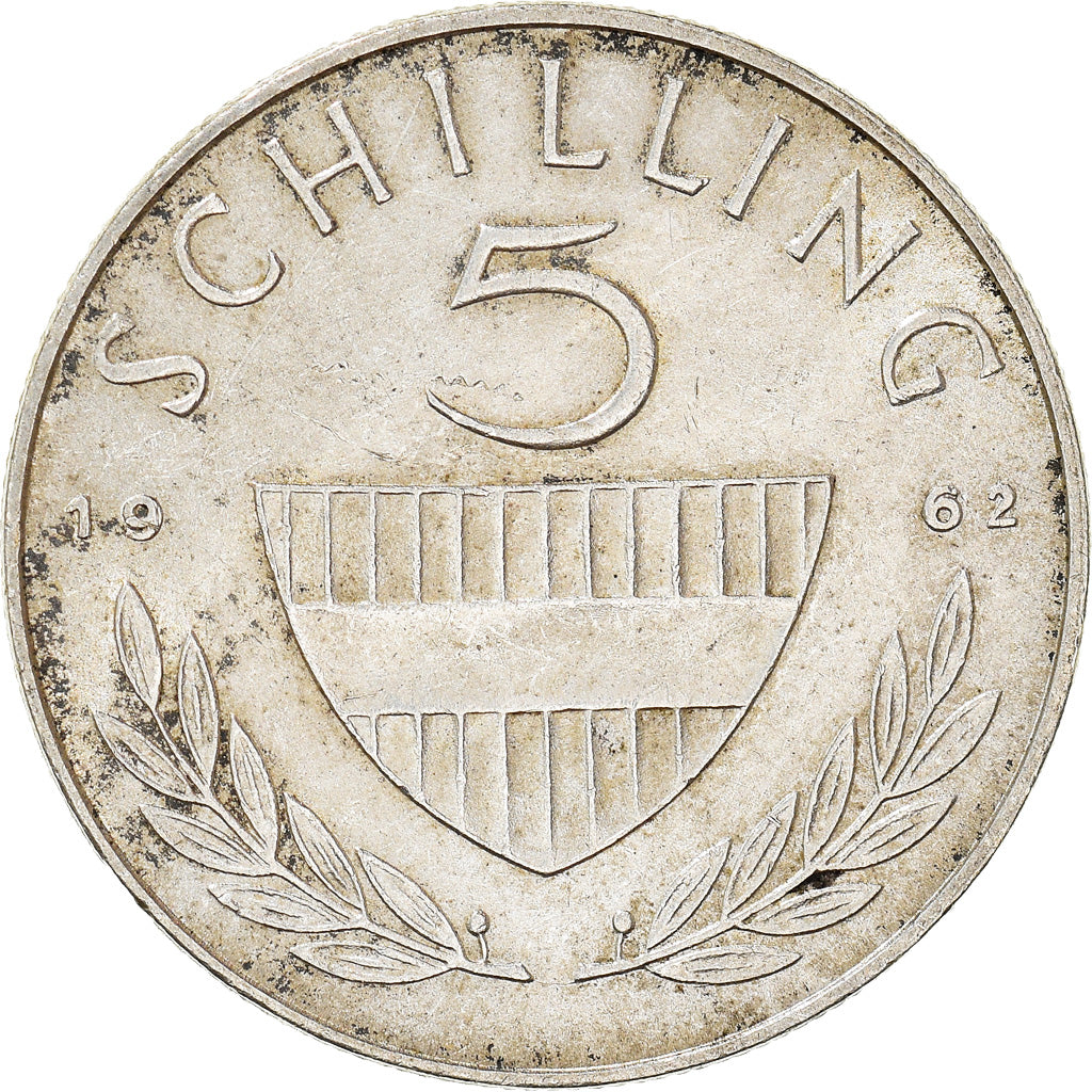 Coin, Austria, 5 Schilling, 1962, AU(55-58), Silver, KM:2889