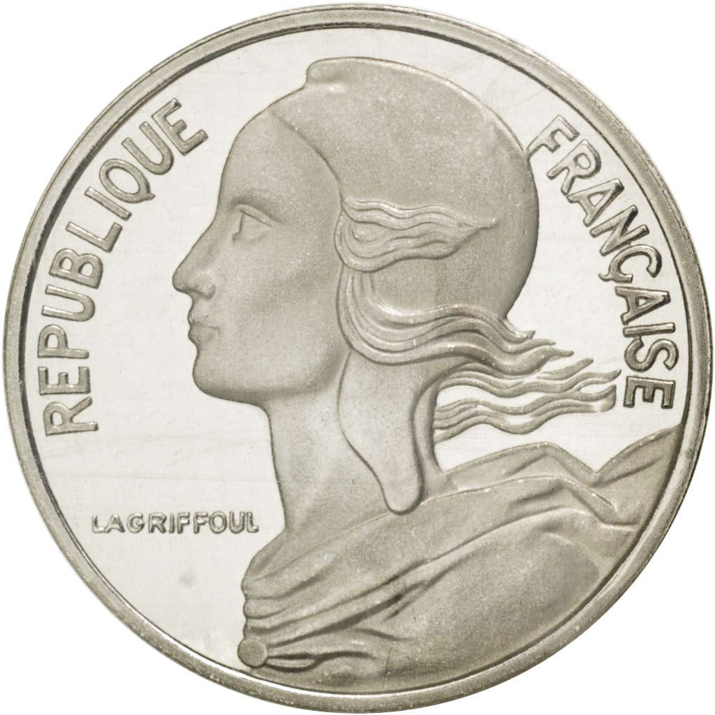 FRANCE, 5 Centimes, 1982, KM #P719, MS(65-70), Silver, Gadoury #22.P2, 5.00