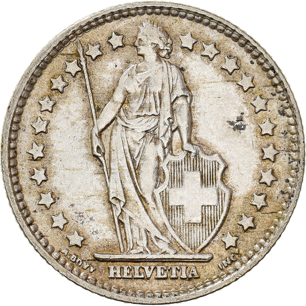 Coin, Switzerland, Franc, 1960, Bern, AU(50-53), Silver, KM:24