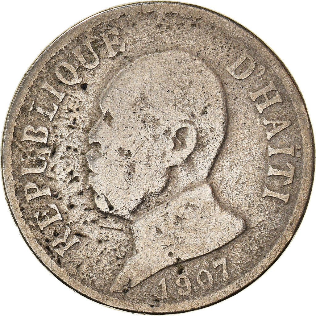 Coin, Haiti, 20 Centimes, 1907, VF(20-25), Copper-nickel, KM:55