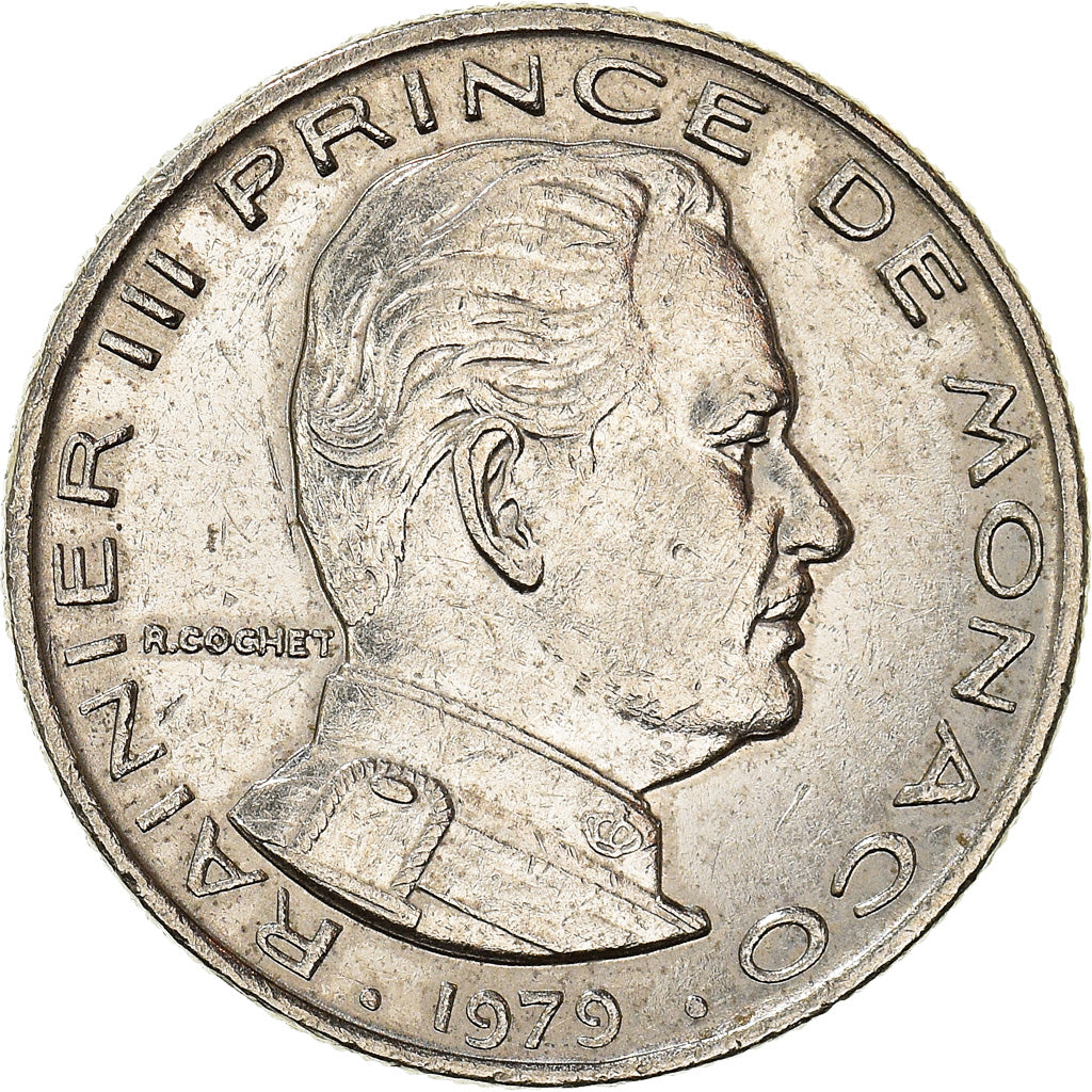 Monnaie, Monaco, Rainier III, 1/2 Franc, 1979, SUP, Nickel, Gadoury:MC 149