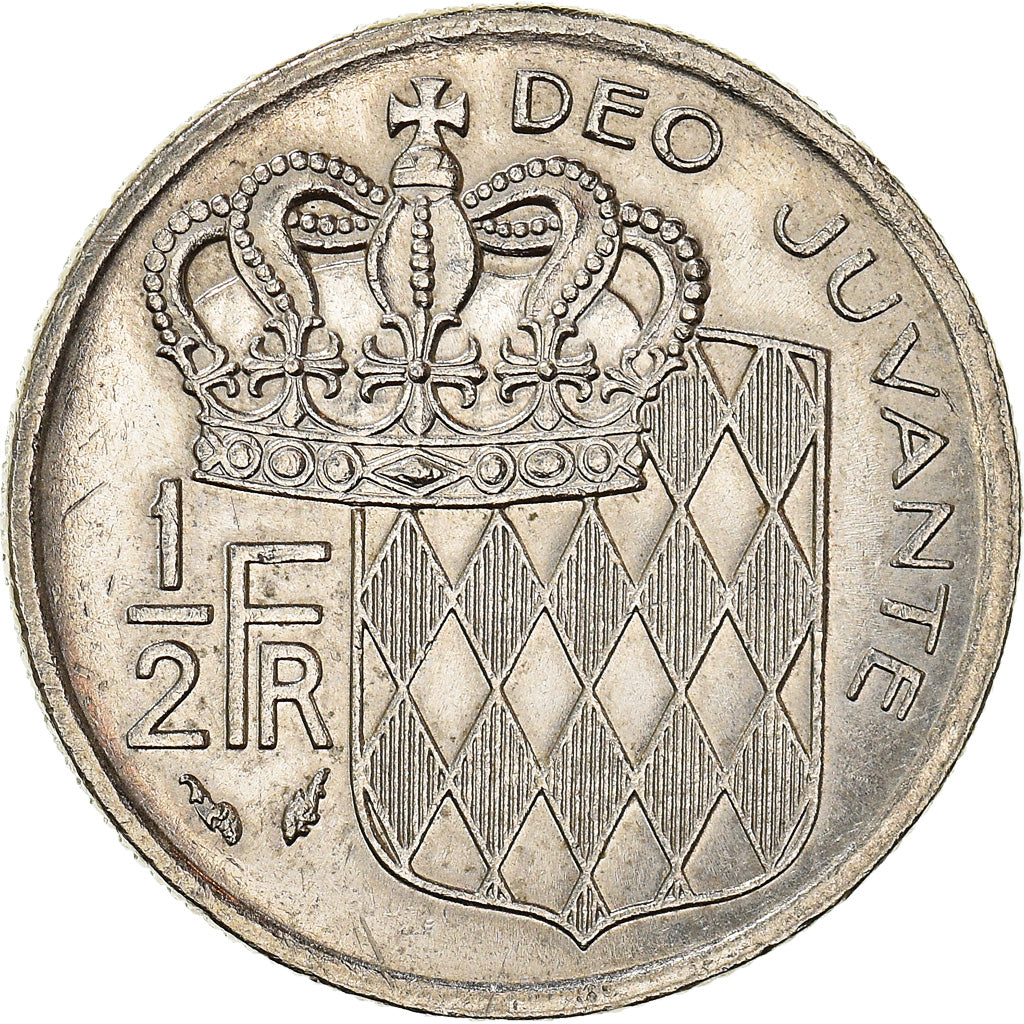 Monnaie, Monaco, Rainier III, 1/2 Franc, 1979, SUP, Nickel, Gadoury:MC 149