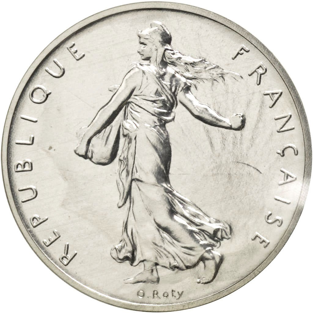 FRANCE, Franc, 1982, KM #P732, MS(65-70), Silver, Gadoury #104.P2, 13.70