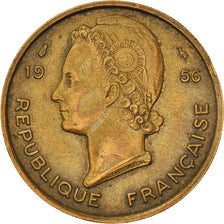 Münze, French West Africa, 25 Francs, 1956, Paris, SS+, Aluminum-Bronze, KM:7