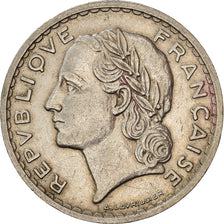 Monnaie, France, Lavrillier, 5 Francs, 1935, Paris, TTB+, Nickel, KM:888