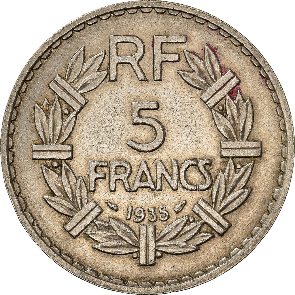 Monnaie, France, Lavrillier, 5 Francs, 1935, Paris, TTB+, Nickel, KM:888