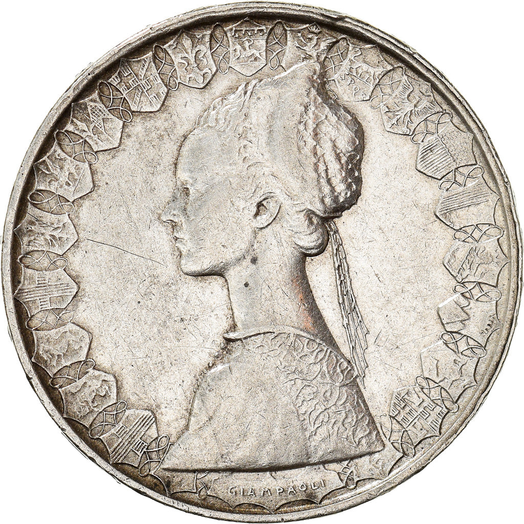 Coin, Italy, 500 Lire, 1960, Rome, EF(40-45), Silver, KM:98