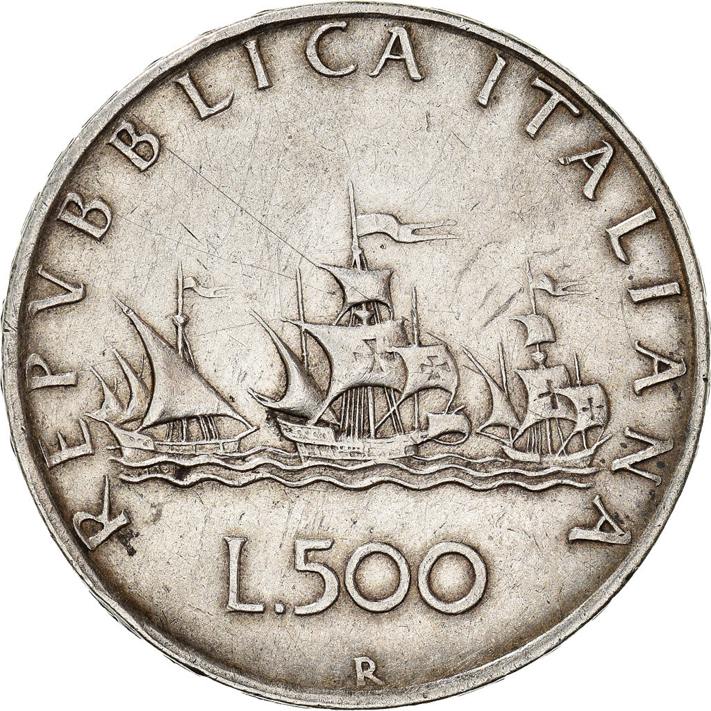 Coin, Italy, 500 Lire, 1960, Rome, EF(40-45), Silver, KM:98
