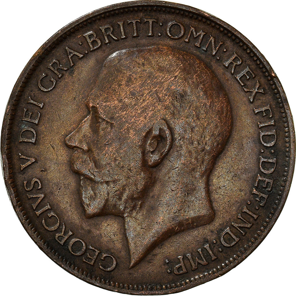 Coin, Great Britain, George V, Penny, 1914, VF(30-35), Bronze, KM:810