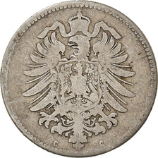 Coin, GERMANY - EMPIRE, Wilhelm I, Mark, 1876, Frankfurt, F(12-15), Silver, KM:7