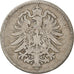 Coin, GERMANY - EMPIRE, Wilhelm I, Mark, 1876, Frankfurt, F(12-15), Silver, KM:7