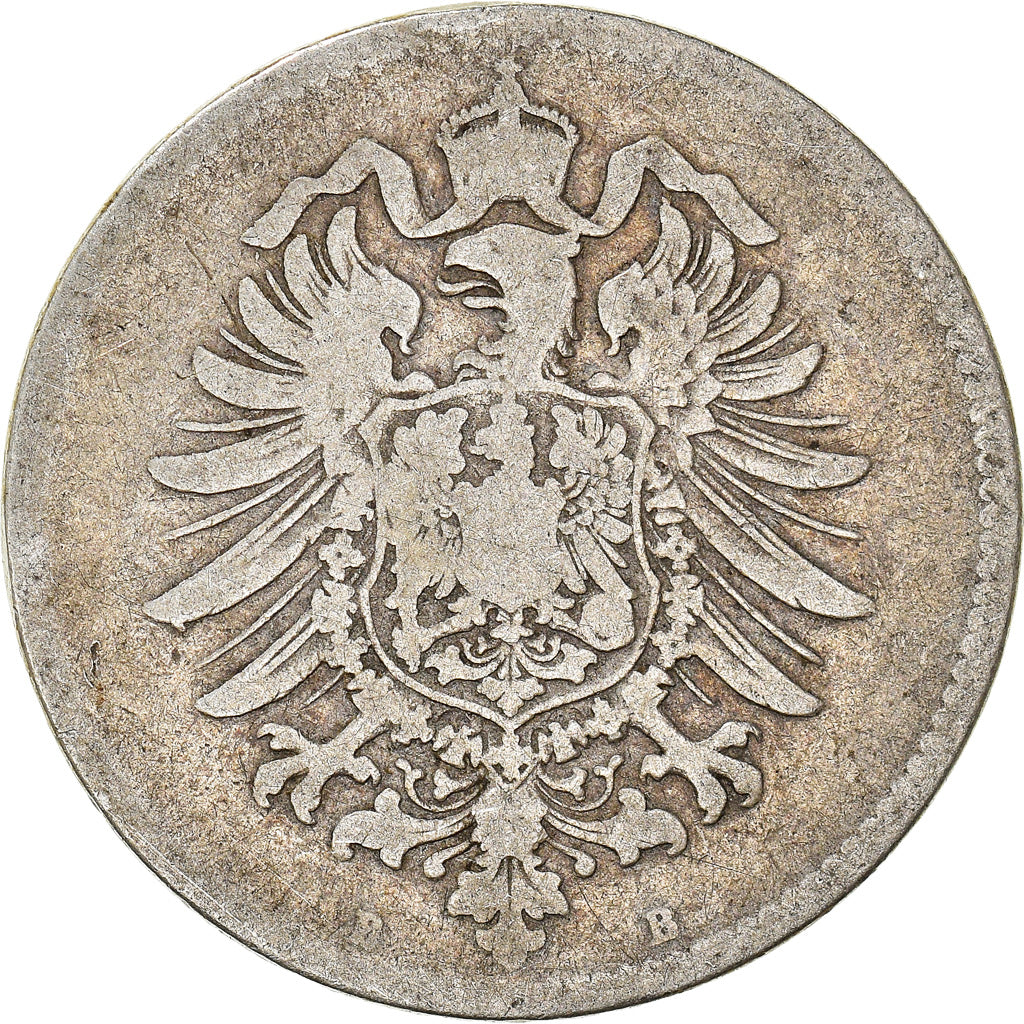 Coin, GERMANY - EMPIRE, Wilhelm I, Mark, 1875, Hanovre, F(12-15), Silver, KM:7