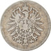 Coin, GERMANY - EMPIRE, Wilhelm I, Mark, 1875, Hanovre, F(12-15), Silver, KM:7