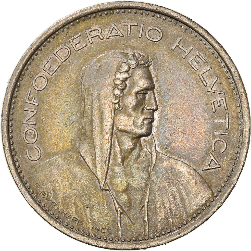 Coin, Switzerland, 5 Francs, 1968, Bern, EF(40-45), Copper-nickel, KM:40a.1