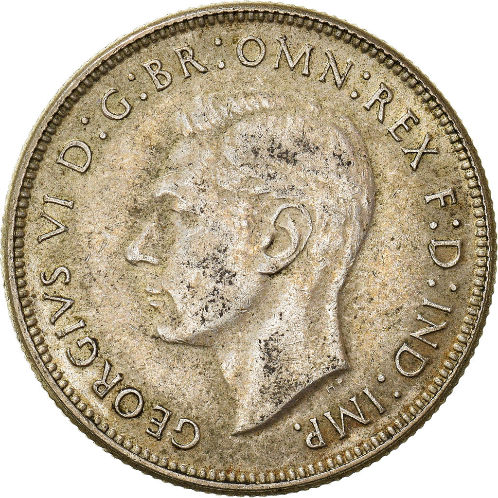 Coin, Australia, George VI, Florin, 1946, Melbourne, EF(40-45), Silver, KM:40a