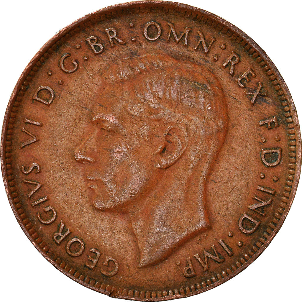 Monnaie, Australie, George VI, Penny, 1943, Melbourne, TTB+, Bronze, KM:36