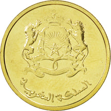 MOROCCO, 10 Santimat, 2011, KM #136, MS(63), Brass Plated Steel, 20, 3.01