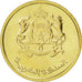 MOROCCO, 10 Santimat, 2011, KM #136, MS(63), Brass Plated Steel, 20, 3.04