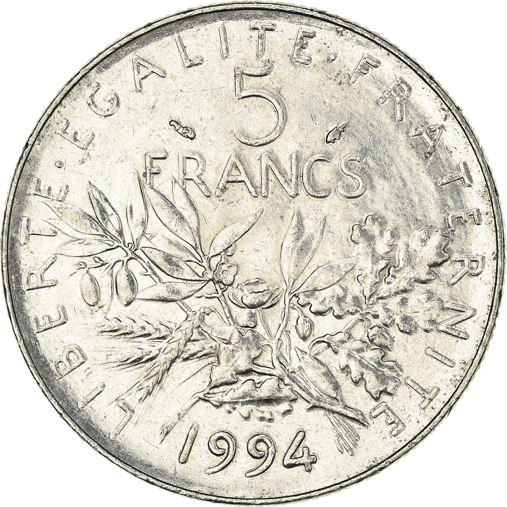 Monnaie, France, Semeuse, 5 Francs, 1994, Paris, SUP, Nickel Clad Copper-Nickel