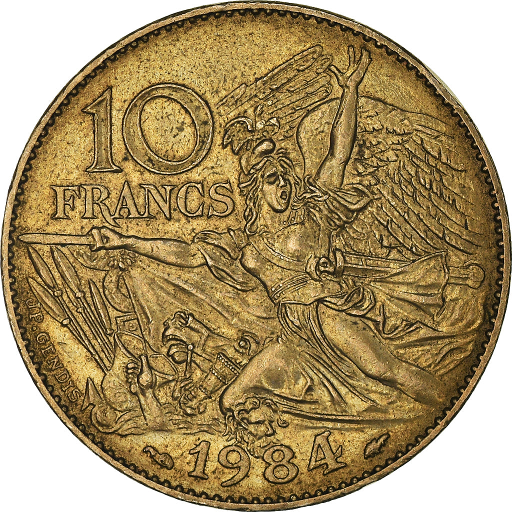 Munten, Frankrijk, François Rude, 10 Francs, 1984, Tranche A, ZF+