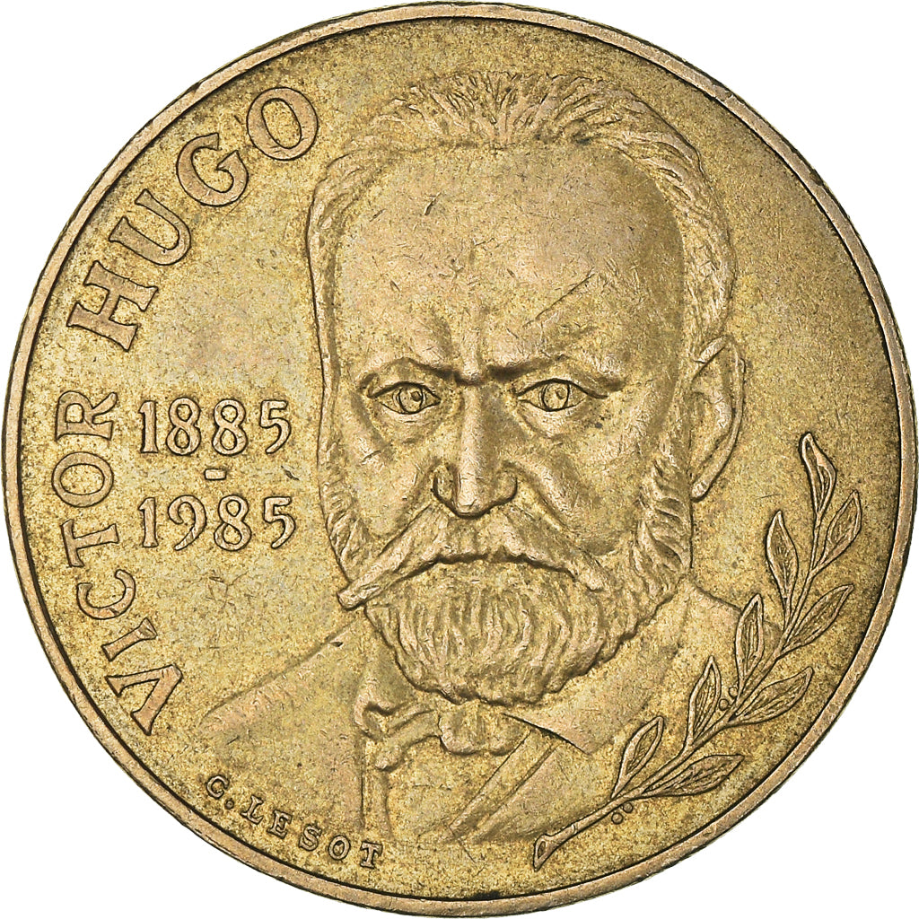 Münze, Frankreich, Victor Hugo, 10 Francs, 1985, Tranche B, SS+, Nickel-Bronze