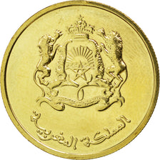 Coin, Morocco, Mohammed VI, 20 Santimat, 2011, MS(63), Brass plated steel