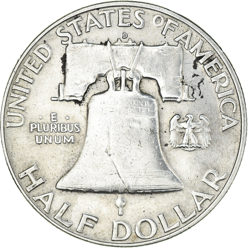 Monnaie, États-Unis, Franklin Half Dollar,1958, Philadelphie, TTB+