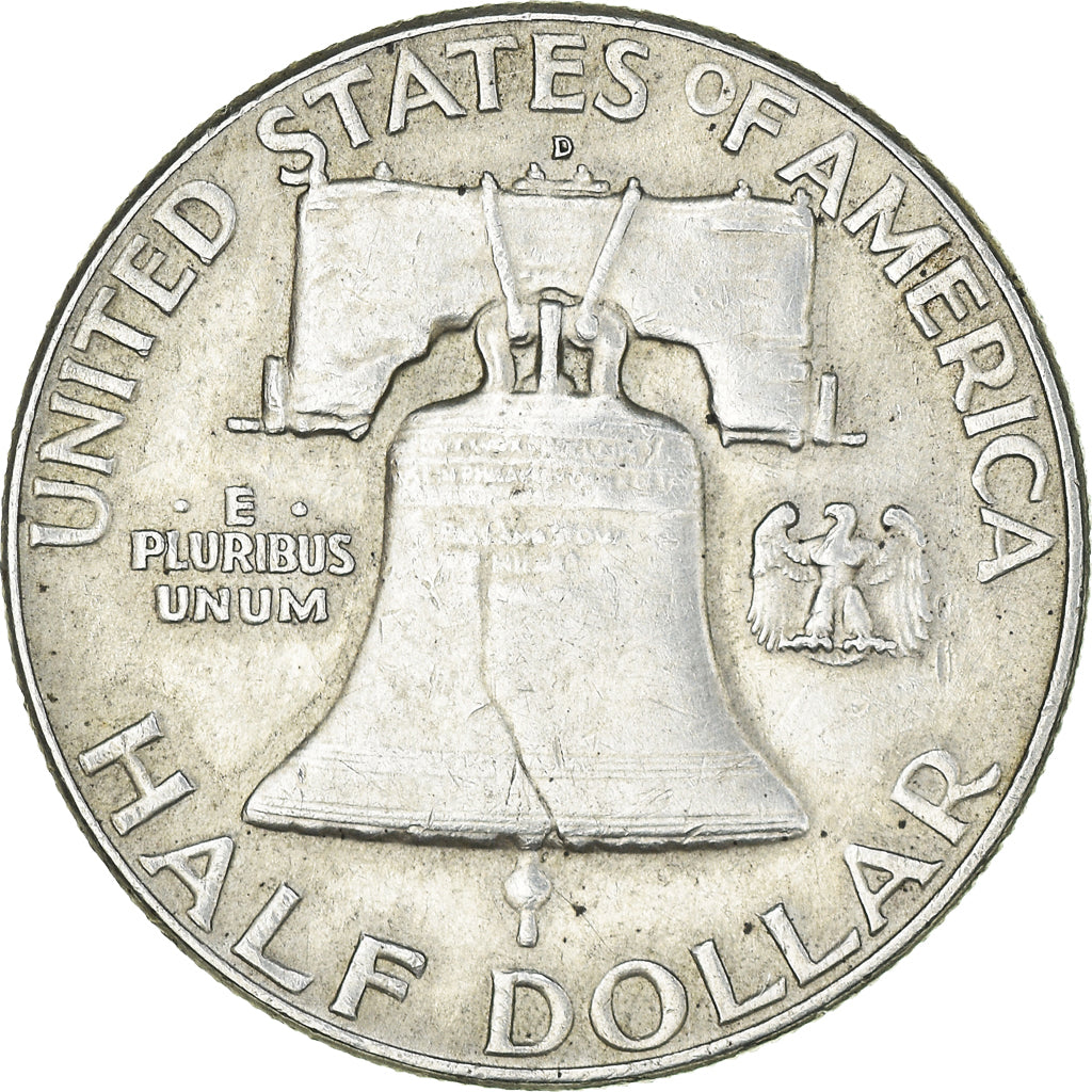 Coin, United States, Franklin Half Dollar,1961, Philadelphia, AU(50-53)