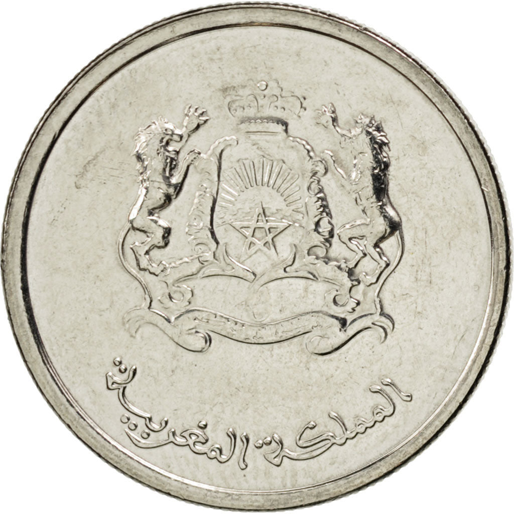 Moneta, Marocco, Mohammed VI, 1/2 Dirham, 2011, SPL, Acciaio placcato nichel