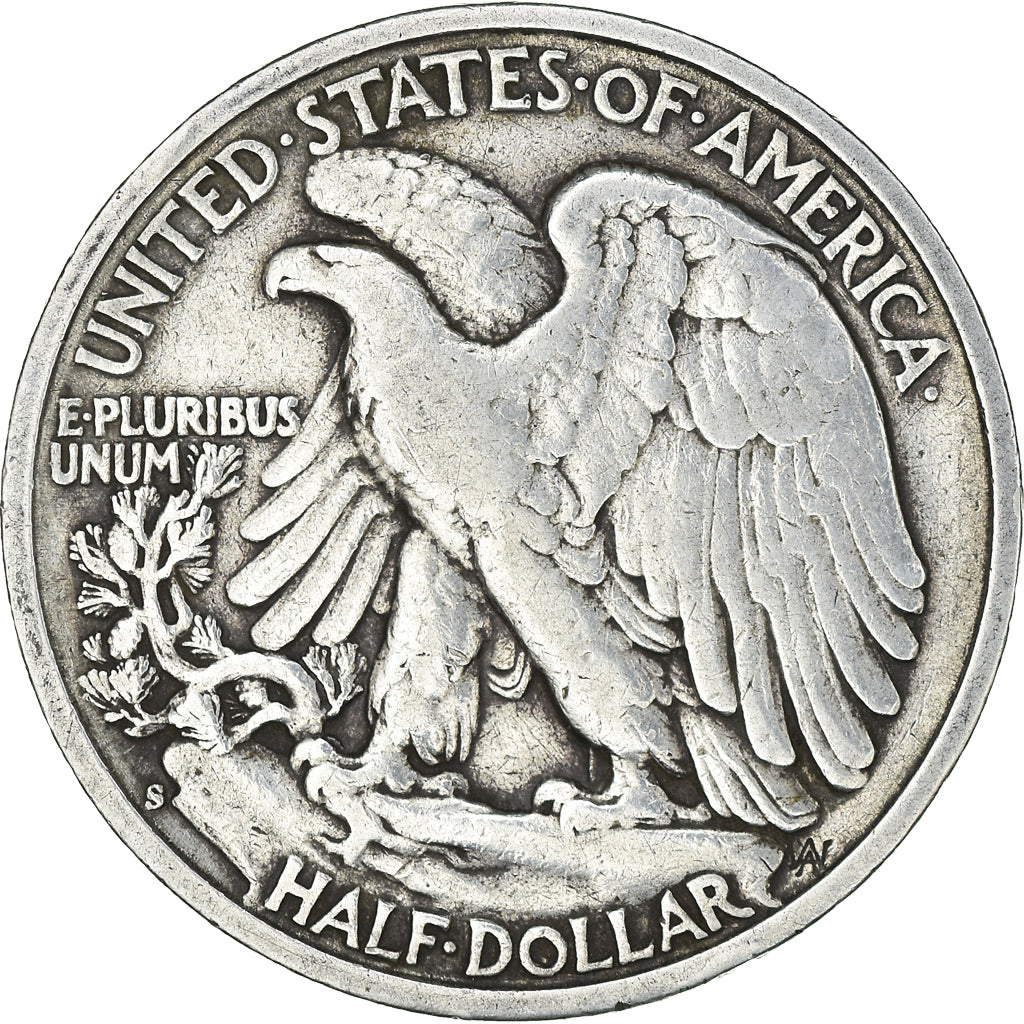 Coin, United States, Liberty Walking, Half Dollar, 1946, San Francisco