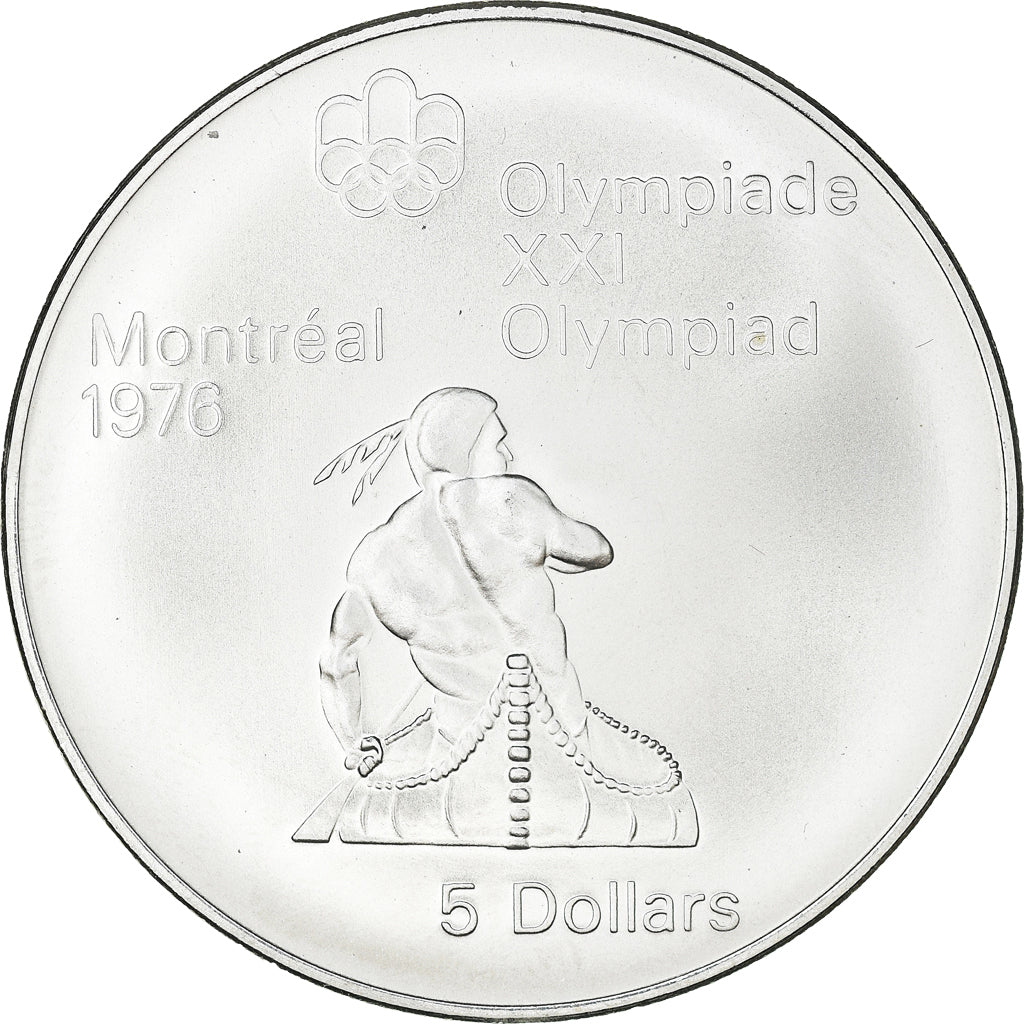 Coin, Canada, Montréal XXI Olympiade, 5 Dollars, 1974, Ottawa, MS(65-70)