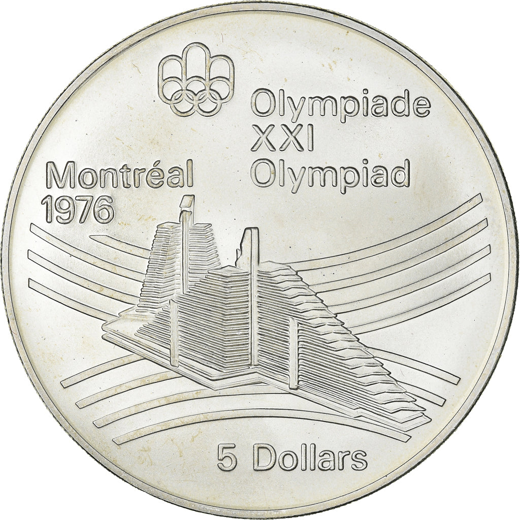 Coin, Canada, Montréal XXI Olympiade, 5 Dollars, 1976, Ottawa, MS(65-70)