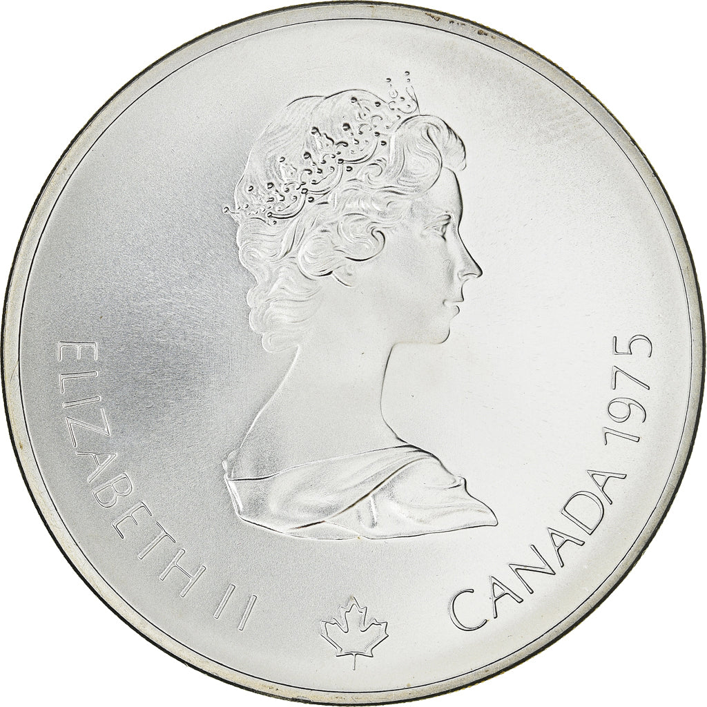 Münze, Kanada, Montréal XXI Olympiade, 10 Dollars, 1975, Ottawa, STGL, Silber