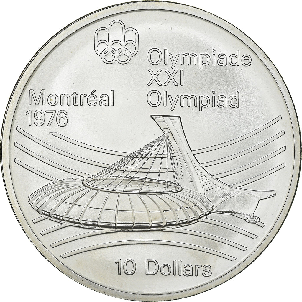 Coin, Canada, Montréal XXI Olympiade, 10 Dollars, 1976, Ottawa, MS(65-70)