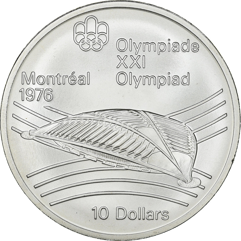 Coin, Canada, Montréal XXI Olympiade, 10 Dollars, 1976, Ottawa, MS(65-70)