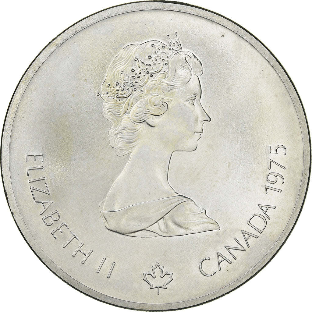 Coin, Canada, Montréal XXI Olympiade, 10 Dollars, 1975, Ottawa, MS(65-70)