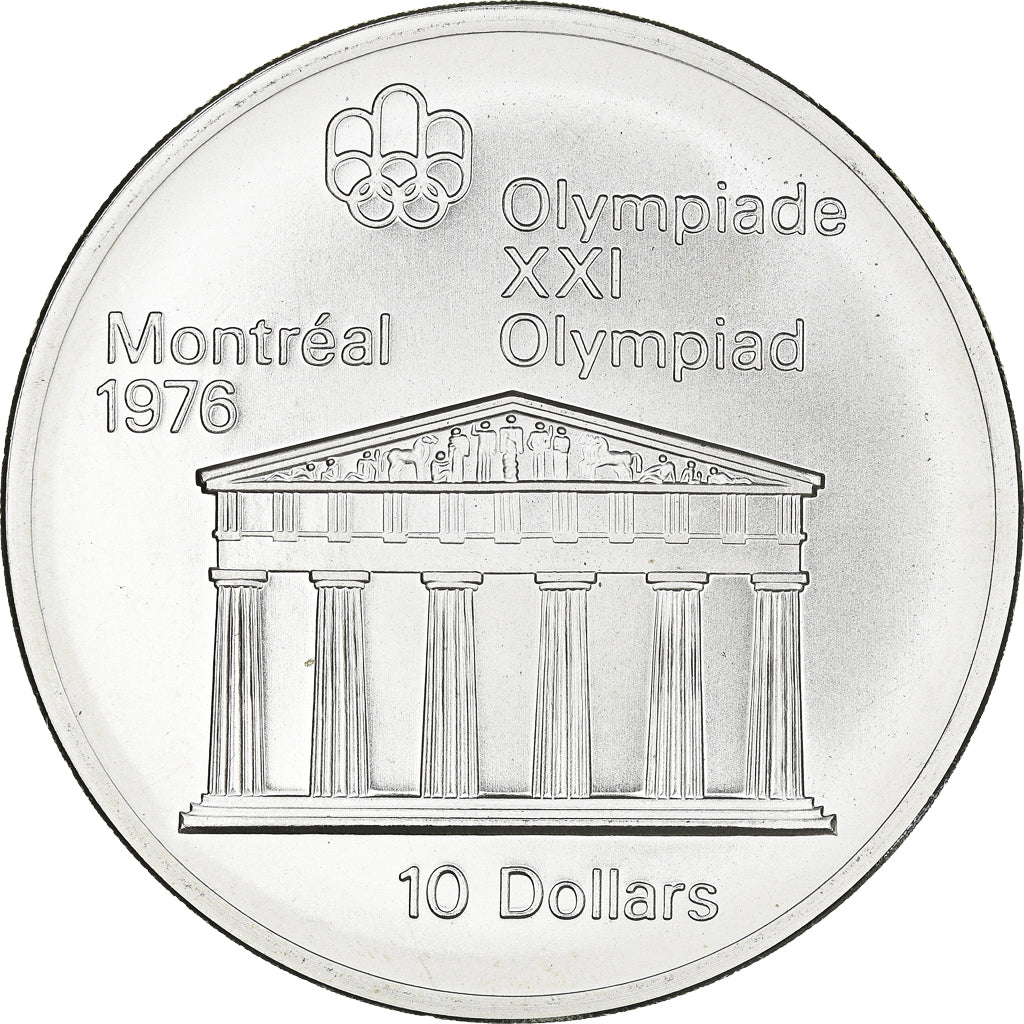 Coin, Canada, Montréal XXI Olympiade, 10 Dollars, 1974, Ottawa, MS(65-70)
